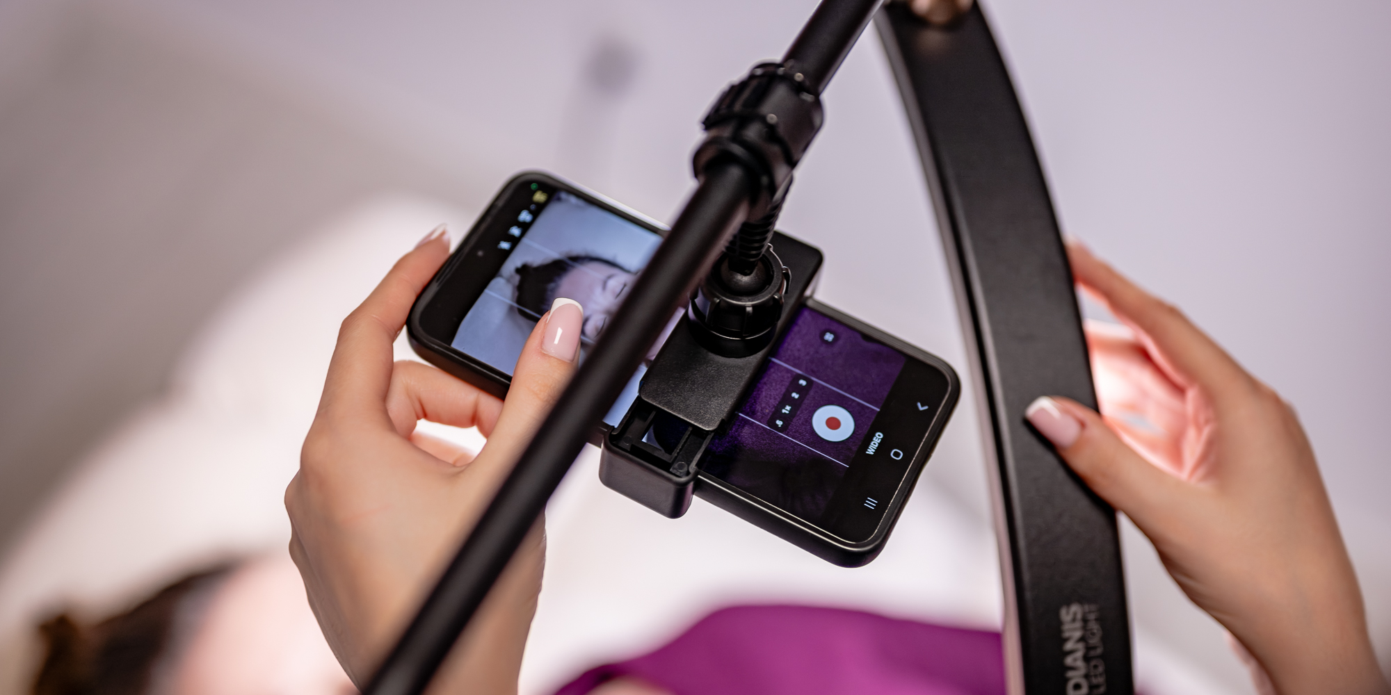 Lampa LED Newell Dianis - czarna